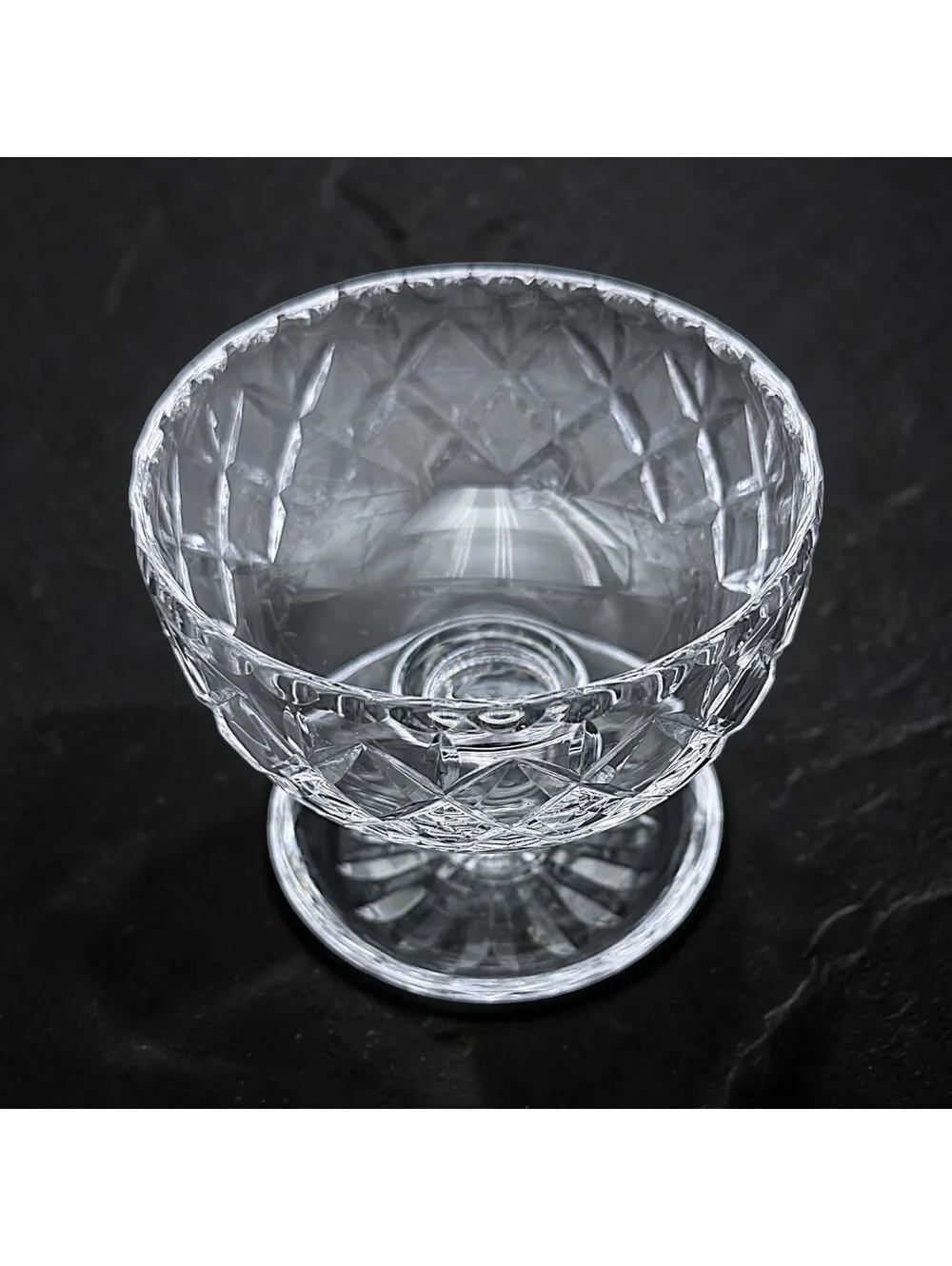 Set of 4 Vintage Royal Brierley Elizabeth Crystal Sherbet Dessert Cups